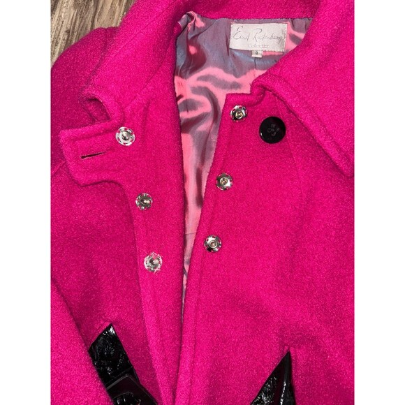 Vintage Emil Rutenburg 100% Wool Pink Peacoat size 8 - Picture 4 of 7